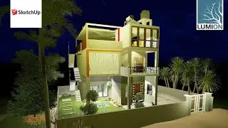 SKETCHUP TO LUMION || 3D RENDERING ARCHITECTURE || TIMELAPSE || PART 2