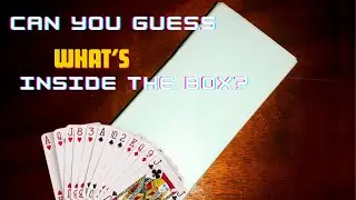 Can you guess what's inside the box?(blank playing cards. please see the description for answers)