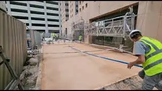 pave crete 700 colored concrete finish MDV Gate tower project UAE SHARJAH
