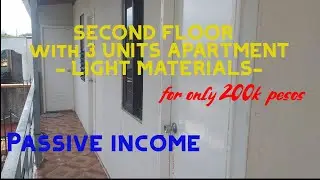 Second floor with 3 units apartment made in light materials - passive income