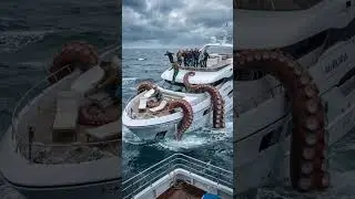 Giant Octopus Drags a Yacht Underwater&hellip; People Lose It 🐙🛥️