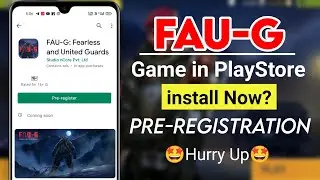FAU-G Game in PlayStore install now? | How to install Faug game in PlayStore | Faug game release