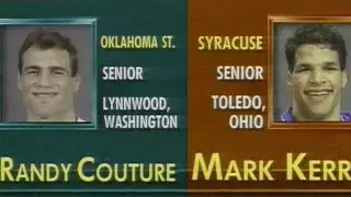 'The Smashing Machine' Mark Kerr vs. Randy Couture: 1992 NCAA wrestling highlights (190 lbs.)