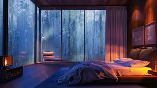 Soothing Rain in the Forest at Night  Sleep Better, Study & Relax