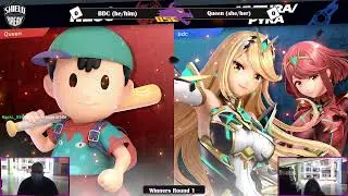 BDC (Pyra/Mythra & Shulk) vs Queen (Lucas) Winners Round 1 Shield Break Donkey Kong