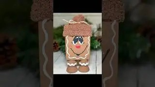 Давайте сделаем милого пряничного человечка #сделайсам #рождественскиесамоделки #пряничныесамодел...