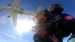 Skydive Switzerland Interlaken Ekta Gupta 🪂🛩 Skydiving #skydiveswitzerland #jumpthealps #13000ft