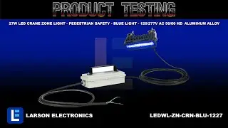 27W LED Crane Zone Light - Pedestrian Safety - Blue Light - 120/277V AC 50/60 Hz- Aluminum Alloy