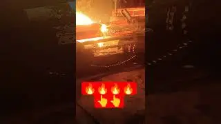 iron billets cutting✂✂😱#gas #cutter #shorts #shortvideo #youtube 🔥🔥👈👈👌👌