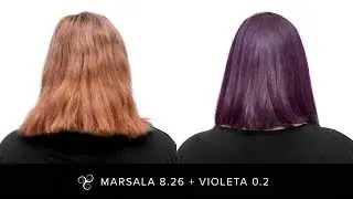 Transformação Cabelo Marsala 8.26 - Triskle Intensive Repair Color Professional