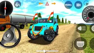 Modified Mahindra Thar 😈 Car Game:Indian Cars Sky Blue 💙Thar(Gadi Wala Game)-Cars Games Android Game