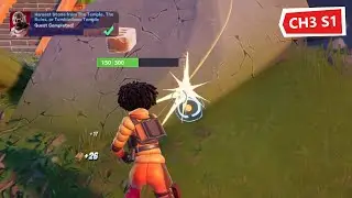 Harvest Stone from The Temple, The Ruins, or Tumbledown Temple in Fortnite Chapter 3 Season 1 Quest