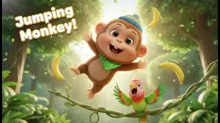 उछलता कूदता बंदर 🐒 | Jumping Monkey Funny Kids Rhyme | Hindi Cartoon Song