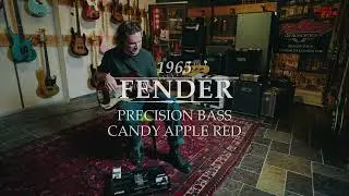 1965 Fender Precision Bass Candy Apple Red played by Xander Vrienten | Demo