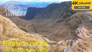 Bealach na Ba - Views and drive - NC500, October 2025 - DJI AIR3 + Osmo Pocket3 4K
