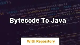 bytecode to java
