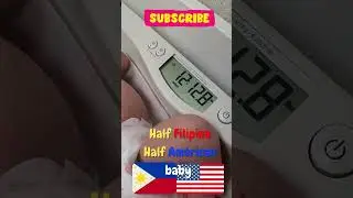 Half Filipino, Half American Gets weighed BABY - SO CUTE! 😄#shorts #filamcouple