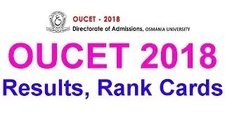 OUCET Results 2018 | OUCET 2018 Results | OUCET Rank Card Download [Now]