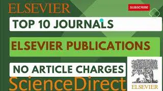 How to find Elsevier journals with no article charges #elsevier #journal