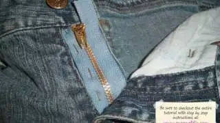 Seamlessly Replace Jean Zippers