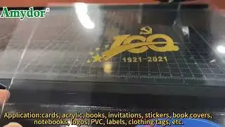 Acrylic material hot foil printing machine for Acrylic packaging boxes, packaging bags
