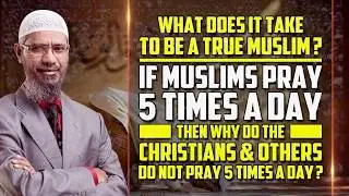 What does it take to be a True Muslim? If Muslims Pray 5 Times a Day then why ...  - Dr Zakir Naik
