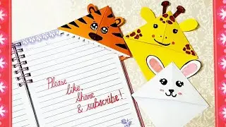 Wildlife conservation day craft activity🐯Easy animal bookmarks DIY🐯#shorts #wildlife