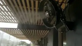 Commercial Mist Cooling System Installation @ Sway - by MCS Austin