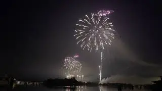 Polynesian - New Year's Eve Fireworks from the Beach - 12/30/2021 - 4k