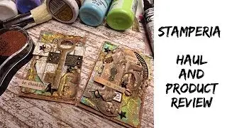Vintage ATC and Stamperia product review