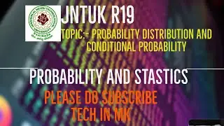 probability distribution and conditional probability jntuk r19