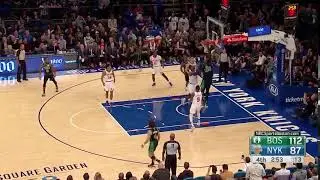 Tacko Fall - First NBA Career Points - Boston Celtics @ New York Knicks