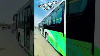 Green line bus Quetta Balochistan #balochistan #viral #beautifulweather #pakistan #shorts