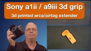 Sony a1ii / a9iii  3d printed extender grip with airtag support