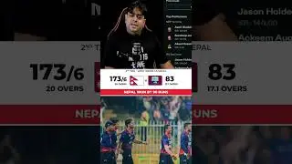 NEP vs WI  🔥💯 Nepal won by 90 runs | #shorts #cricket #india #nepvswi #wivsnep #nepal #shortsfeed