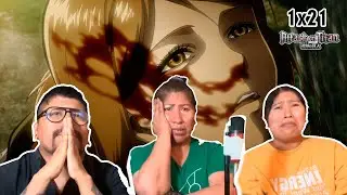 ¡PETRA!  No era justo… 😭😭Les muestro a mi familia Attack on Titan por primera vez 1x21