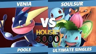 Smash Ultimate Tournament - Venia (Greninja) Vs. SoulSur (Pokemon Trainer) SSBU Xeno 175 Pools