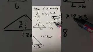 Area of triangle #maths