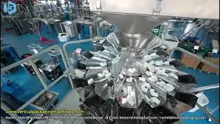 Vertical Packing Machine with 10 Head 5L Scale for Plastic Elbows Automatic Counting Packaging