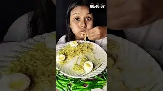60SEC Challenge | maggi boiled eggs #mukbang #ytshorts #shorts #maggi #egg #eatingshow #viralshort