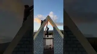 Construction of a stone house on land | #building #construction  #home