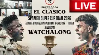 EL CLASICO LIVE WATCHALONG!! | Barcelona vs Real Madrid | SuperCopa De Espana FInal | FootSource |