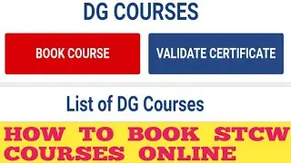 How to Book STCW course Online|STCW Courses Booking online in 2024