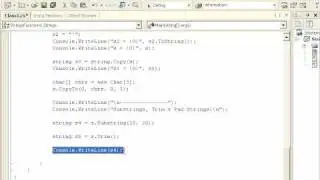 C# From A to Z - Lesson 37: Substrings - Trim - Pad ... Part1