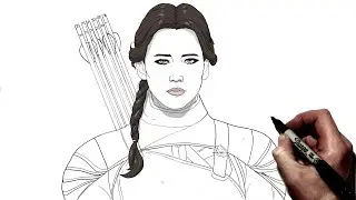 How To Draw Katniss Everdeen | Step By Step | Hunger Games