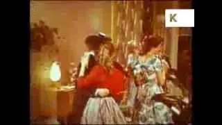 Late 1950s/ Early 1960s Teenage Birthday Party, Woman Takes Photograph, Colour Archive Footage
