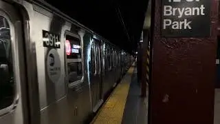 R211 D train deported at 42 st Bryant park