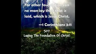 507 FOJC Radio: Laying The Foundation Of Christ w/David Carrico