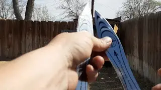 Unboxing United Cutlery Screaming Arrow throwing knives and test!