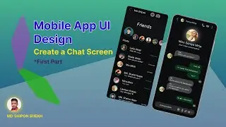 Android UI and UX Design | Create Chats List | Figma | Graphic Design | 2024.